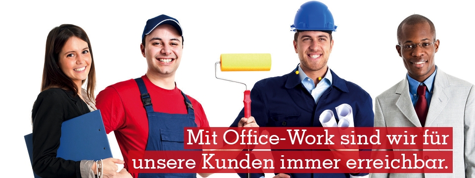 Die zufriedenen Kunden von Office-Work kommen aus allen Branchen.